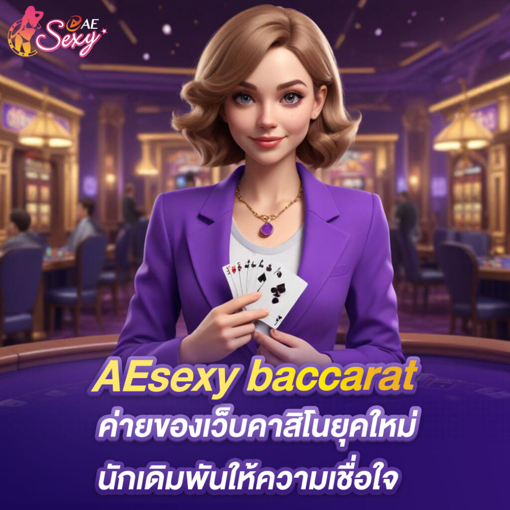 AEsexy baccarat ค่ายของเว็บคาสิโนยุคใหม่ นักเดิมพันให้ความเชื่อใจ