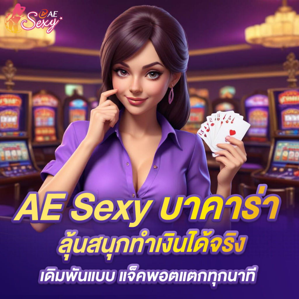 aesexy บาคาร่า ลุ้นสนุกทำเงินได้จริง เดิมพันแจ็คพอตแตกทุกนาที